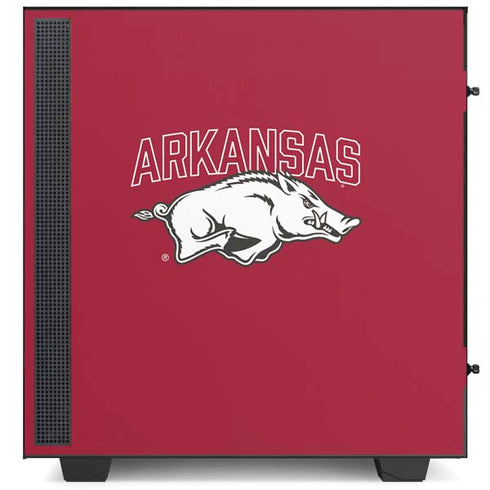 University of Arkansas-Fayetteville Razorbacks Logo NZXT H510 Compact ATX Mid-Tower Case Skin