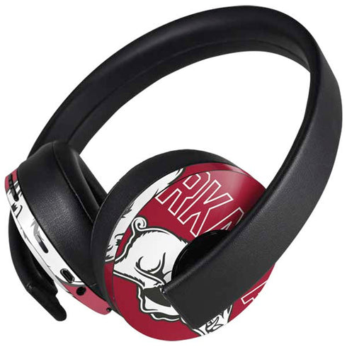 University of Arkansas-Fayetteville Razorbacks Logo PlayStation 4 Gold Wireless Headset Skin