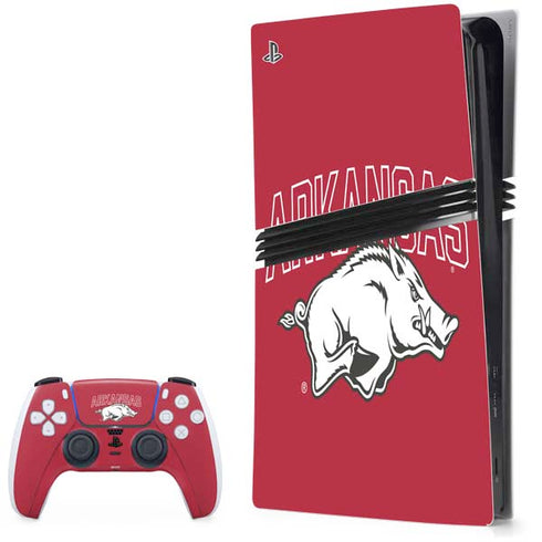 University of Arkansas-Fayetteville Razorbacks Logo PS5 Pro Bundle Skin