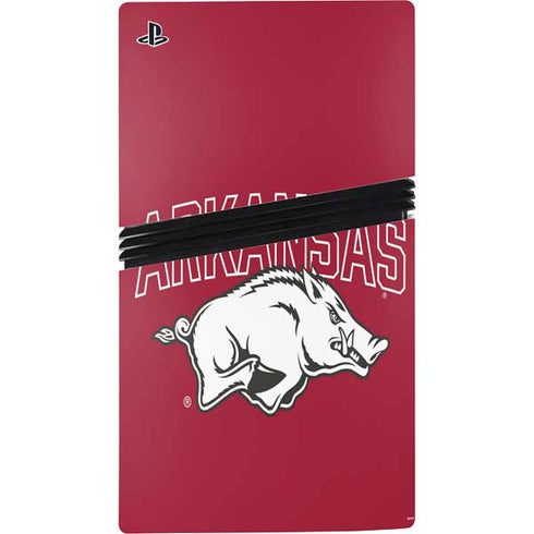 University of Arkansas-Fayetteville Razorbacks Logo PS5 Pro Console Skin
