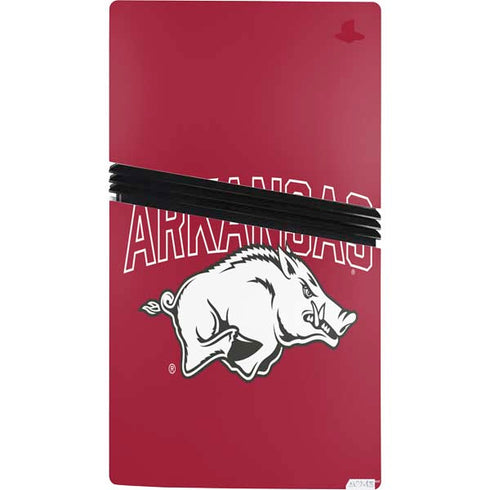 University of Arkansas-Fayetteville Razorbacks Logo PS5 Pro Console Skin