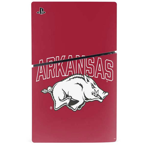 University of Arkansas-Fayetteville Razorbacks Logo PS5 Slim Digital Edition Console Skin