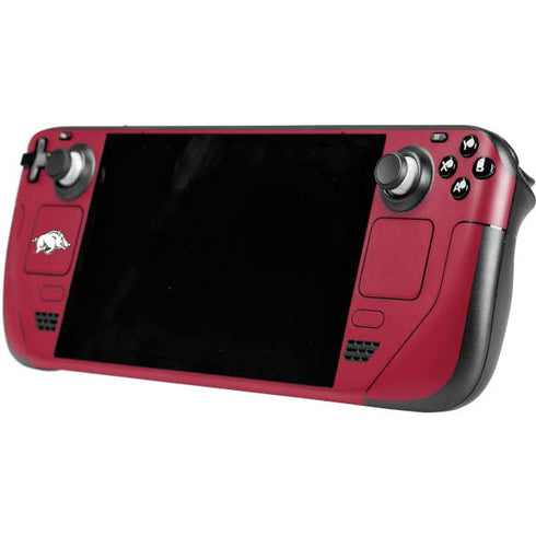 University of Arkansas-Fayetteville Razorbacks Logo Steam Deck Handheld Gaming Computer OLED Skin