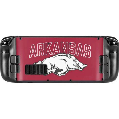 University of Arkansas-Fayetteville Razorbacks Logo Steam Deck Handheld Gaming Computer OLED Skin