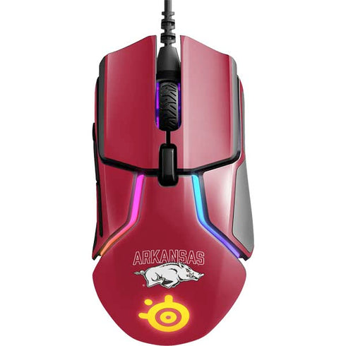 University of Arkansas-Fayetteville Razorbacks Logo SteelSeries Rival 600 Gaming Mouse Skin