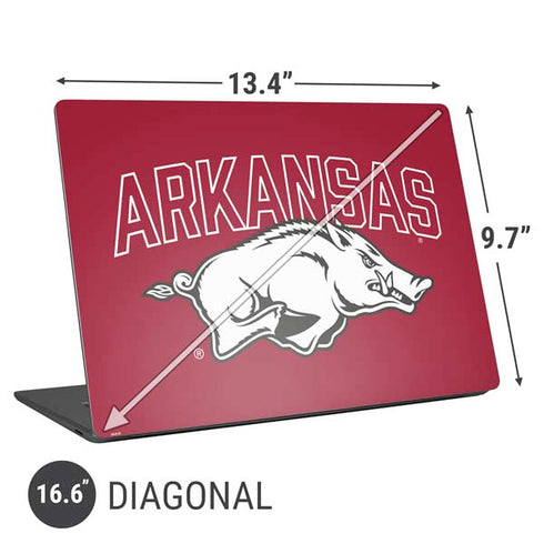 University of Arkansas-Fayetteville Razorbacks Logo Universal Laptop 16.6in (13.4 x 9.7in) Skin
