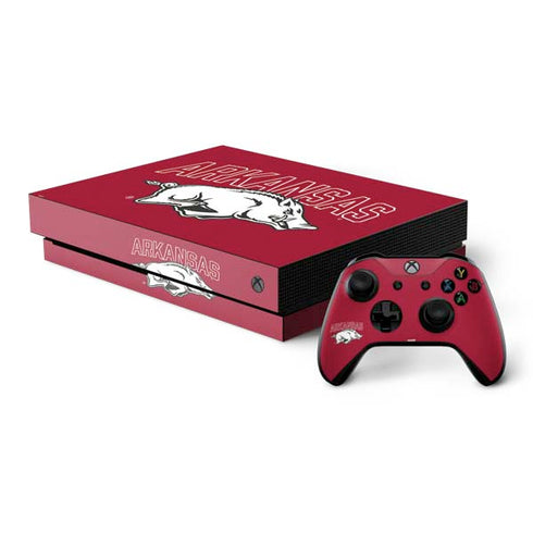 University of Arkansas-Fayetteville Razorbacks Logo Xbox One X Bundle Skin