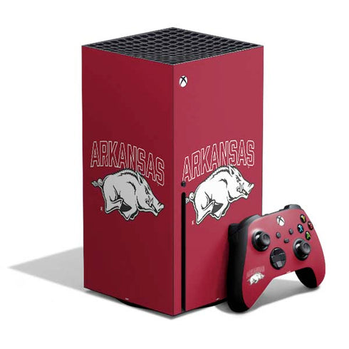 University of Arkansas-Fayetteville Razorbacks Logo Xbox Series X Bundle Skin