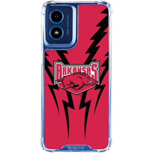 University of Arkansas-Fayetteville Razorbacks Moto G 5G (2024) Clear Case