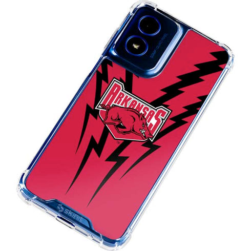 University of Arkansas-Fayetteville Razorbacks Moto G 5G (2024) Clear Case
