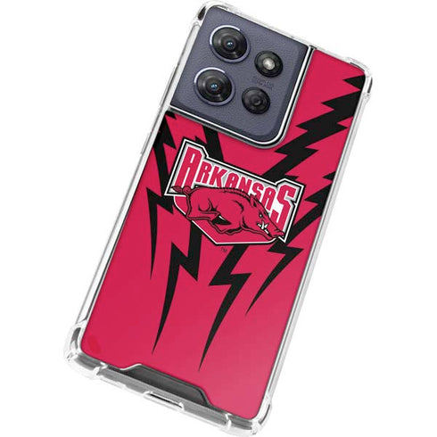 University of Arkansas-Fayetteville Razorbacks Moto G Play 5G (2025) Clear Case