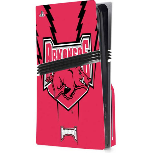 University of Arkansas-Fayetteville Razorbacks PS5 Pro Disk Console Skin