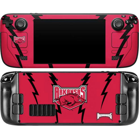 University of Arkansas-Fayetteville Razorbacks Steam Deck Handheld Gaming Computer Skin