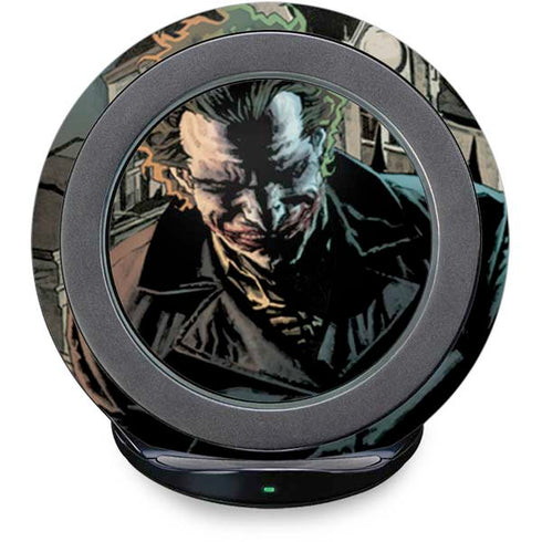DC Comics The Joker Walking Dark Grounds Comic Art By Lee Bermejo Fast Charge Wireless Charging Stand Skin