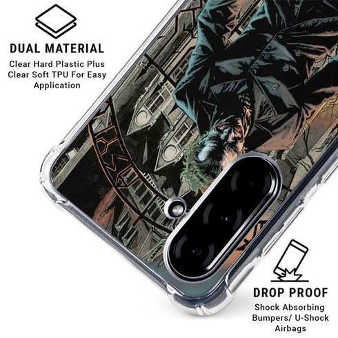 DC Comics The Joker Walking Dark Grounds Comic Art By Lee Bermejo Galaxy A36 5G Clear Case