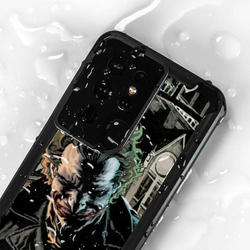 DC Comics The Joker Walking Dark Grounds Comic Art By Lee Bermejo Galaxy S24 Ultra Waterproof Case