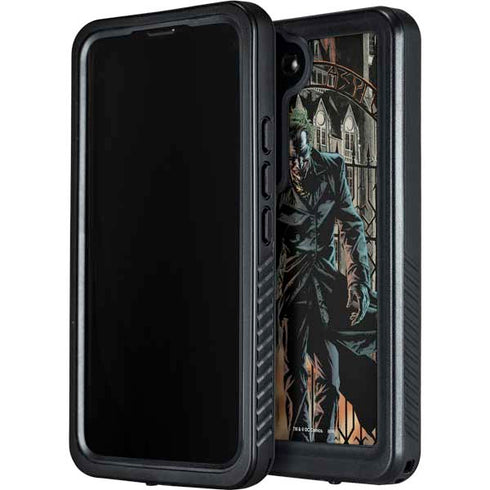 DC Comics The Joker Walking Dark Grounds Comic Art By Lee Bermejo Galaxy S24 Waterproof Case