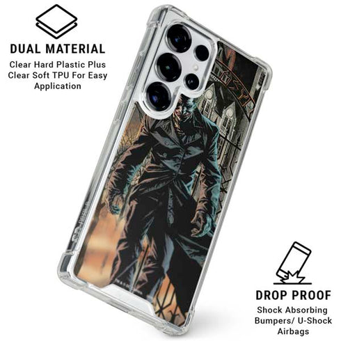 DC Comics The Joker Walking Dark Grounds Comic Art By Lee Bermejo Galaxy S25 Ultra Clear Case