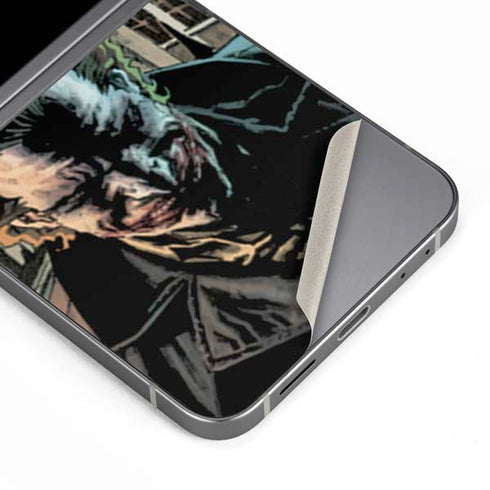 DC Comics The Joker Walking Dark Grounds Comic Art By Lee Bermejo Galaxy Z Flip6 Skin