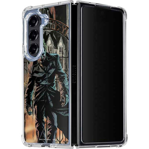 DC Comics The Joker Walking Dark Grounds Comic Art By Lee Bermejo Galaxy Z Fold5 5G Clear Case