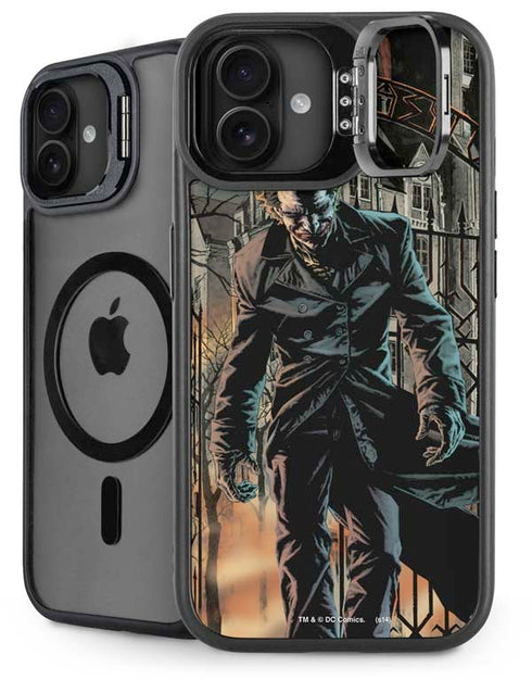 DC Comics The Joker Walking Dark Grounds Comic Art By Lee Bermejo iPhone 16 Plus Kickstand Case
