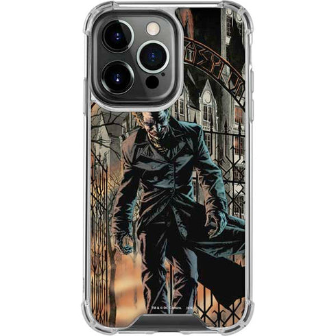 DC Comics The Joker Walking Dark Grounds Comic Art By Lee Bermejo iPhone 16 Pro Clear Case