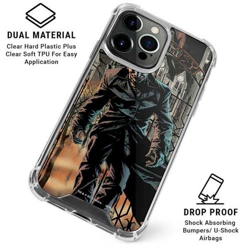 DC Comics The Joker Walking Dark Grounds Comic Art By Lee Bermejo iPhone 16 Pro Clear Case