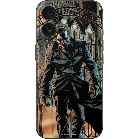 DC Comics The Joker Walking Dark Grounds Comic Art By Lee Bermejo iPhone 16 Skin