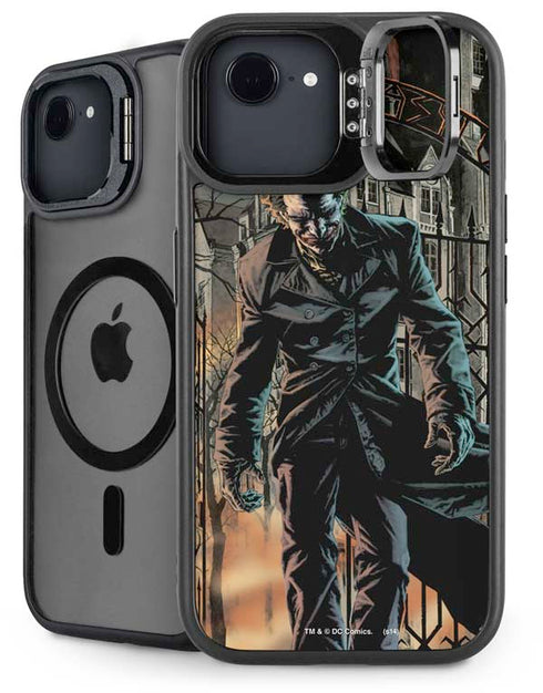 DC Comics The Joker Walking Dark Grounds Comic Art By Lee Bermejo iPhone 16e Kickstand Case