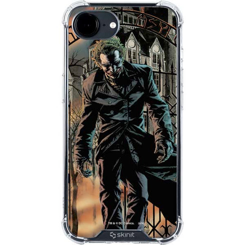 DC Comics The Joker Walking Dark Grounds Comic Art By Lee Bermejo iPhone 16e Clear Case