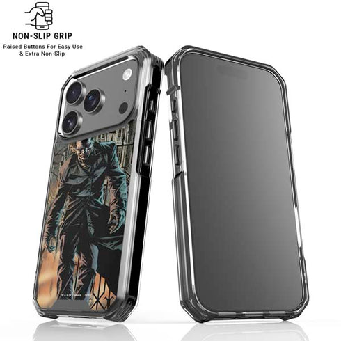 DC Comics The Joker Walking Dark Grounds Comic Art By Lee Bermejo iPhone 18 Pro Clear Case