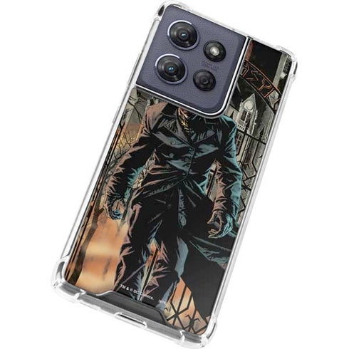 DC Comics The Joker Walking Dark Grounds Comic Art By Lee Bermejo Moto G 5G (2025) Clear Case