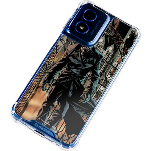 DC Comics The Joker Walking Dark Grounds Comic Art By Lee Bermejo Moto G Play 4G (2024) Clear Case