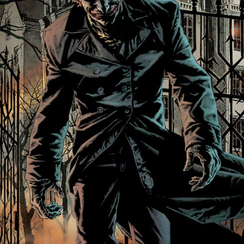 DC Comics The Joker Walking Dark Grounds Comic Art By Lee Bermejo Moto G6 Skin