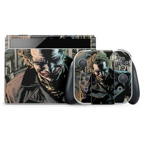DC Comics The Joker Walking Dark Grounds Comic Art By Lee Bermejo Nintendo Skins