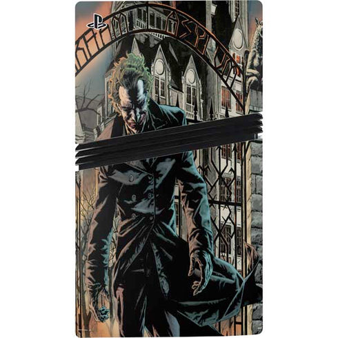 DC Comics The Joker Walking Dark Grounds Comic Art By Lee Bermejo PS5 Pro Console Skin
