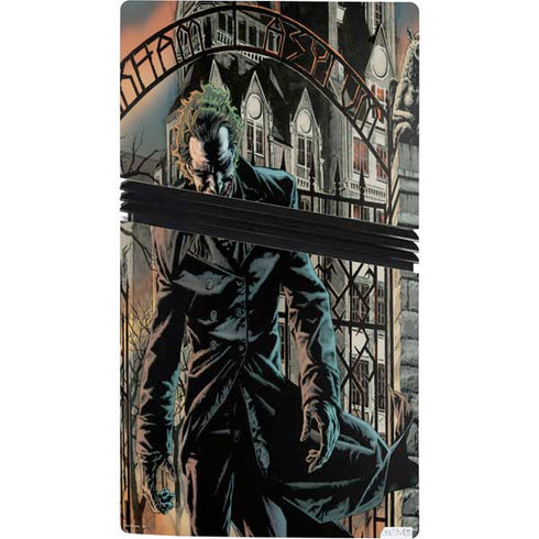 DC Comics The Joker Walking Dark Grounds Comic Art By Lee Bermejo PS5 Pro Console Skin