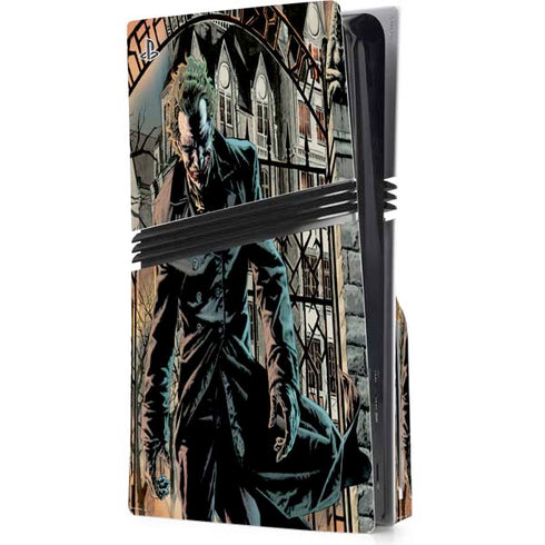 DC Comics The Joker Walking Dark Grounds Comic Art By Lee Bermejo PS5 Pro Disk Console Skin
