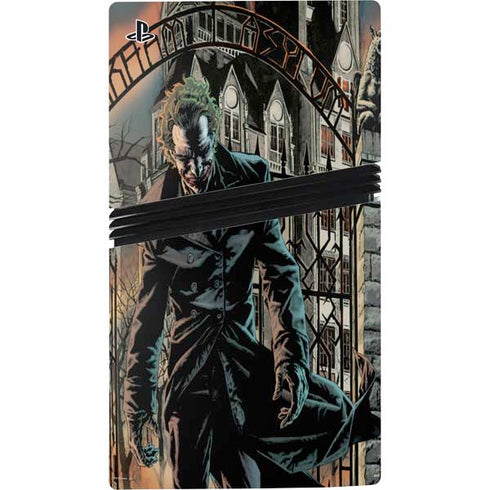 DC Comics The Joker Walking Dark Grounds Comic Art By Lee Bermejo PS5 Pro Disk Console Skin