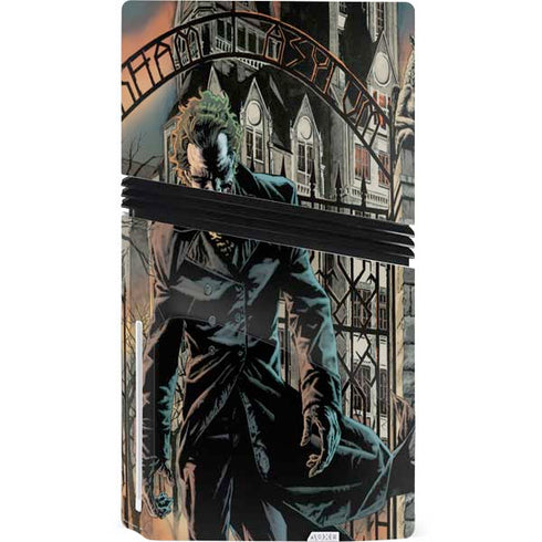 DC Comics The Joker Walking Dark Grounds Comic Art By Lee Bermejo PS5 Pro Disk Console Skin