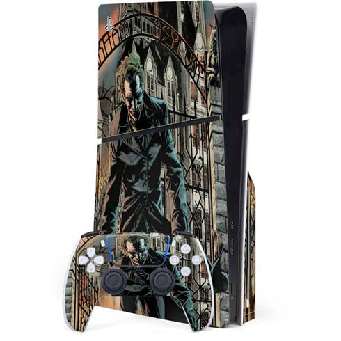 DC Comics The Joker Walking Dark Grounds Comic Art By Lee Bermejo PlayStation PS5 Skins