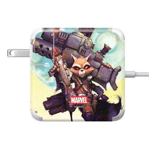 Marvel Rocket Raccoon Armored Arsenal 85W Power Adapter (15 and 17 inch MacBook Pro Charger) Skin