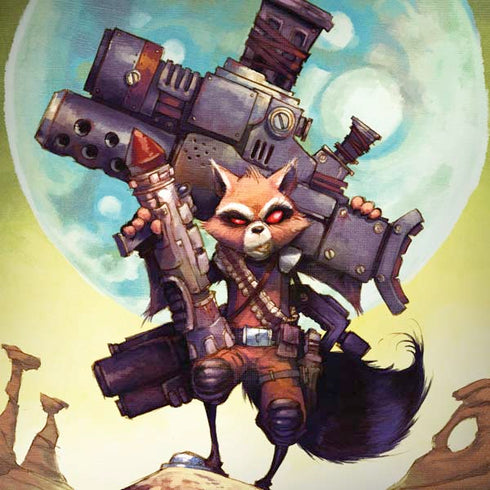 Marvel Rocket Raccoon Armored Arsenal Dell Alienware Skin