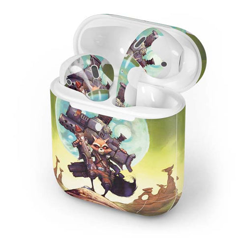 Marvel Rocket Raccoon Armored Arsenal Apple AirPods 2 Skin