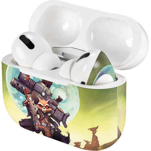 Marvel Rocket Raccoon Armored Arsenal Apple AirPods Pro Skin
