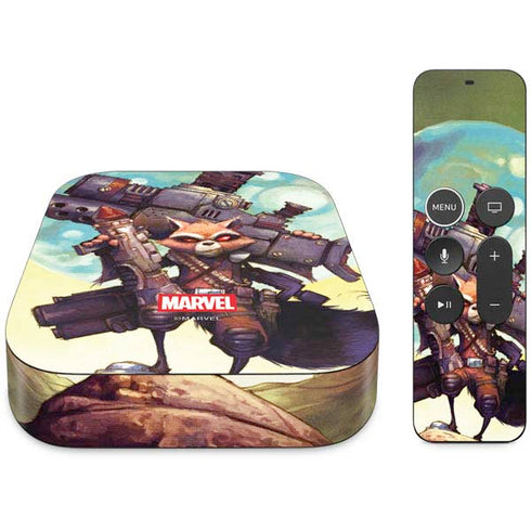 Marvel Rocket Raccoon Armored Arsenal Apple TV Skin