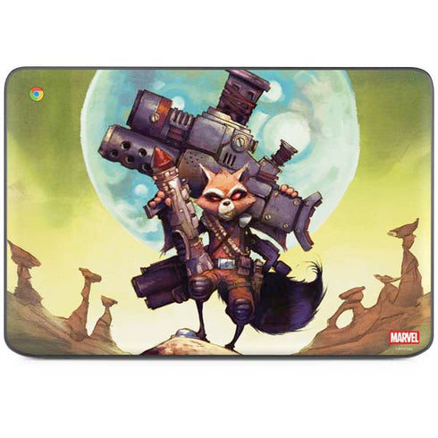 Marvel Rocket Raccoon Armored Arsenal HP Chromebook Skin