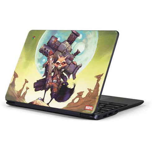 Marvel Rocket Raccoon Armored Arsenal Samsung Chromebook Skin