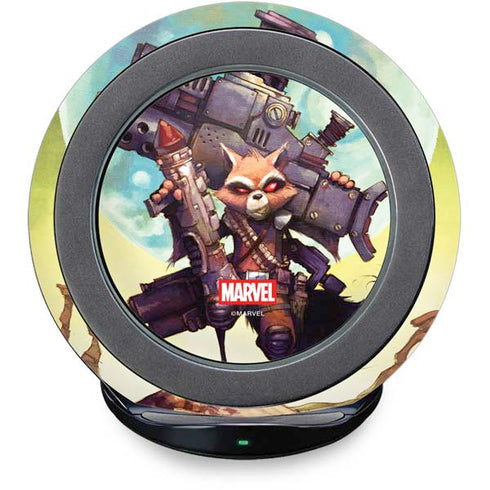 Marvel Rocket Raccoon Armored Arsenal Fast Charge Wireless Charging Stand Skin