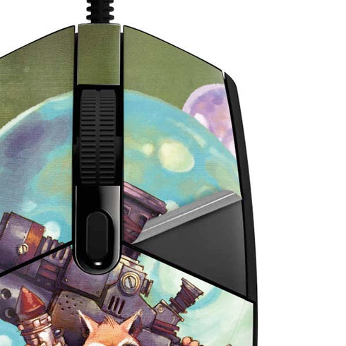 Marvel Rocket Raccoon Armored Arsenal G203 Prodigy RGB Wired Gaming Mouse Skin